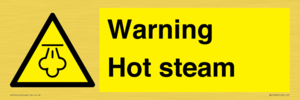 Warning Hot steam